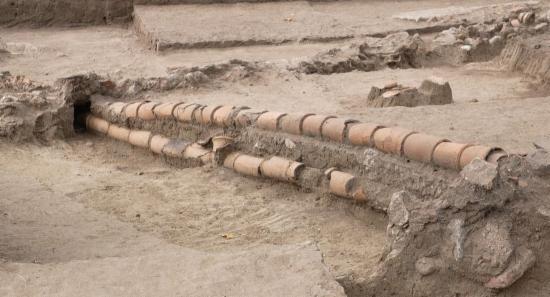 Rare Underground Clay Pipeline System Found